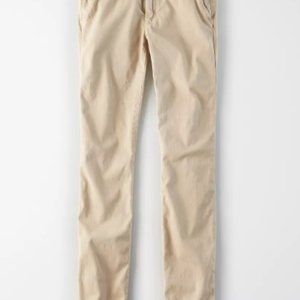 AE Skinny Straight Khaki Pants